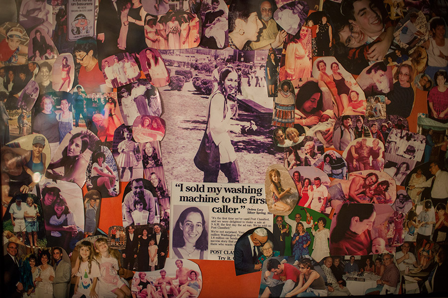 A collage of Debbie made by her daughter Shira many years prior.