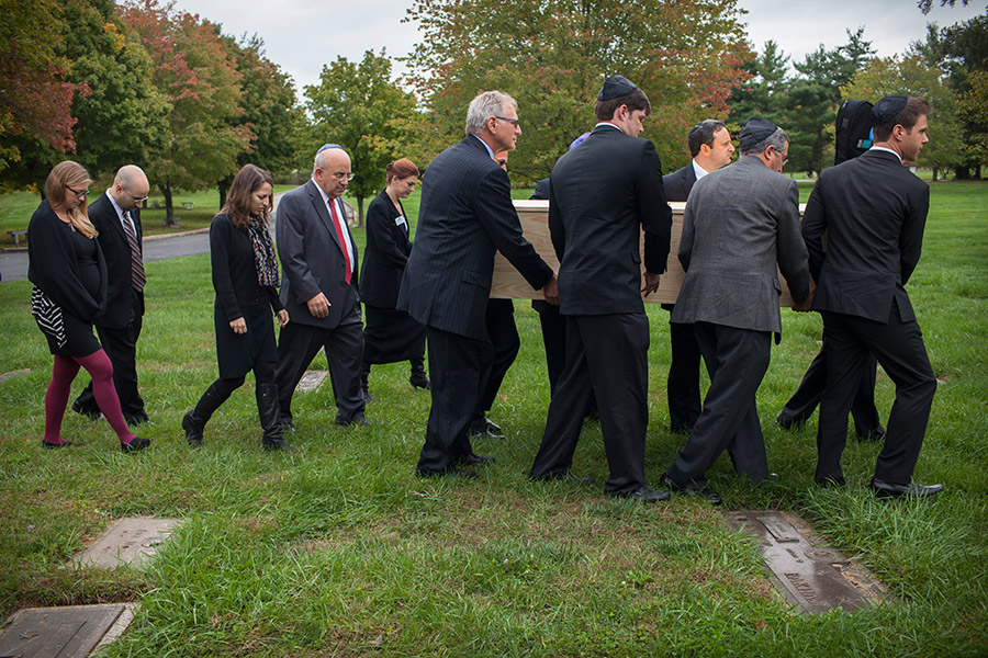 In accordance with Jewish tradition, the funeral is held within days of Debbie's passing.