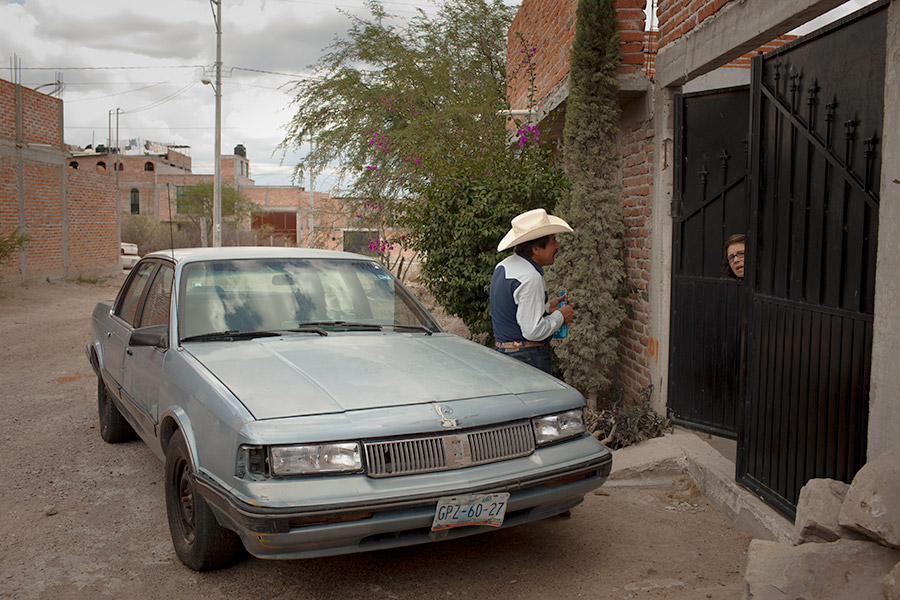 Don Lencho is campaigning on behalf of PAN's local candidate Cristóbal Finkelstein Franyuti, but also for